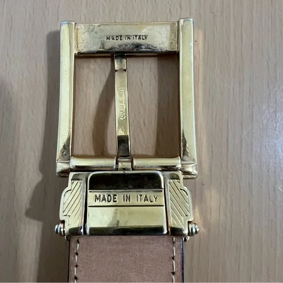 Mauri Men’s Red Genuine Alligator Belt Italy Size 36 - Picture 8 of 11